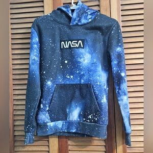 NASA Galaxy Print Hoodie